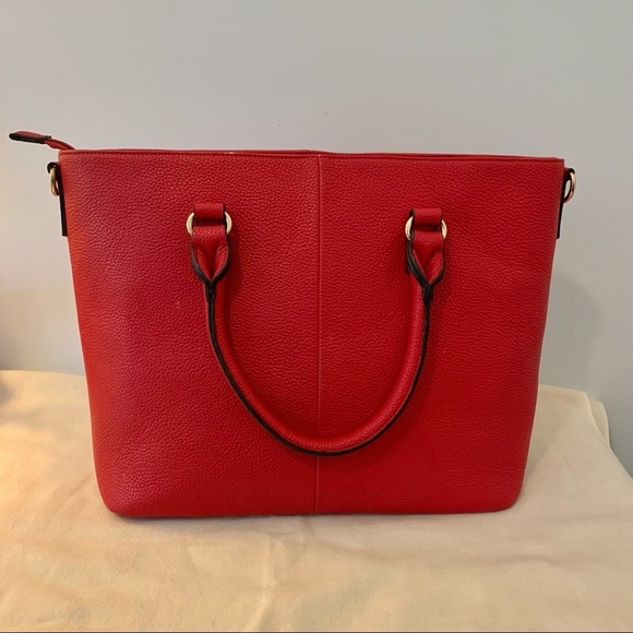 Charming Charlie Red Tote Bag with Removable Crossbody Strap - Picture 5 of 7